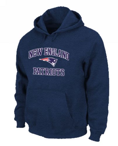 NFL Men's Nike New England Patriots Heart & Soul Pullover Hoodie - Navy